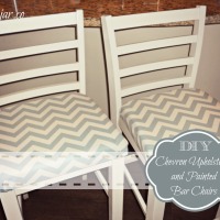 DIY Painting Chairs and Adding Upholstered Cushions to a Dumpster Find